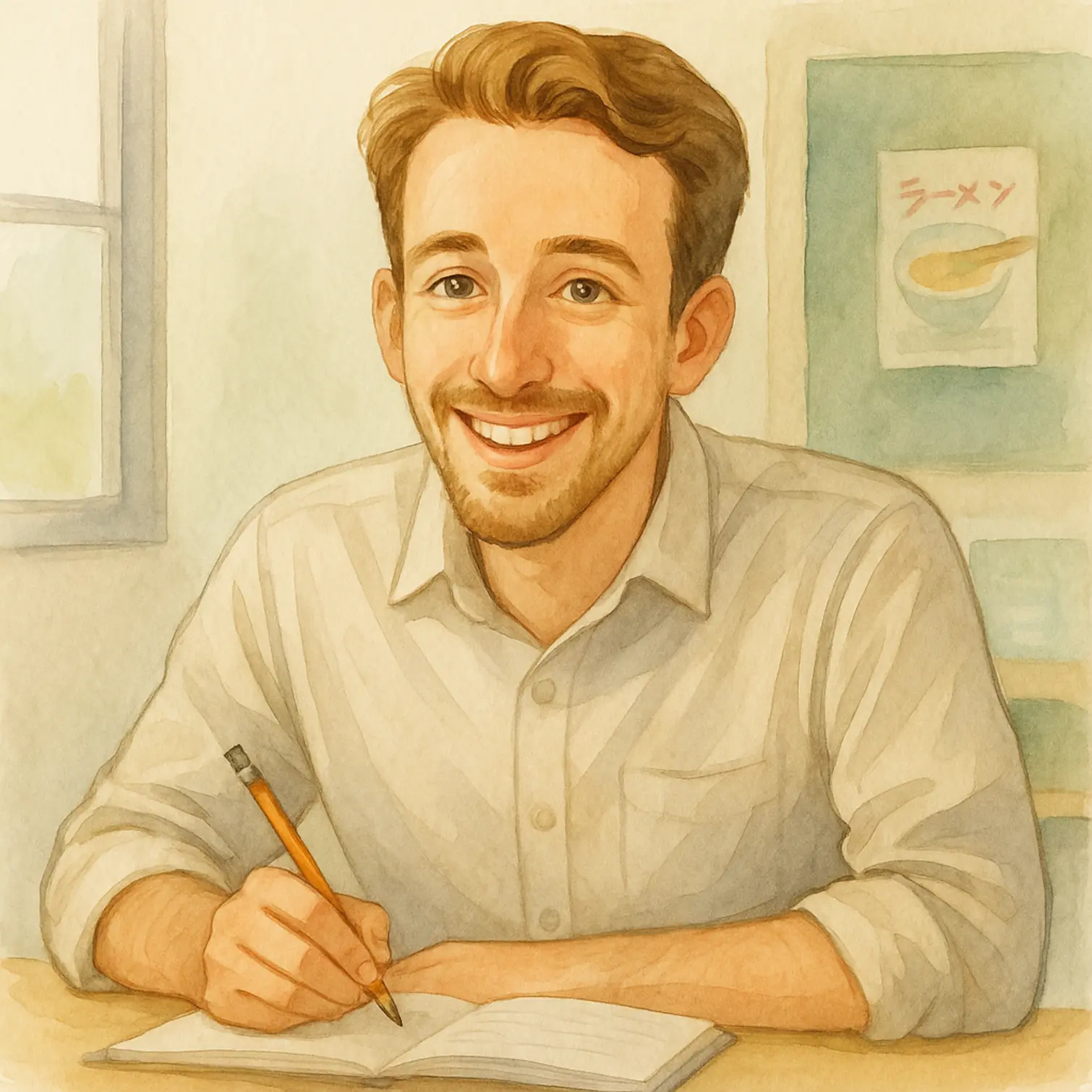 京都伏見区のファミリー英会話のマネジャーのキャストン先生