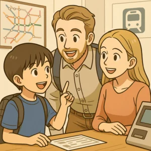 感動したママの成功した英会話生徒の息子は外国の人を助けってます